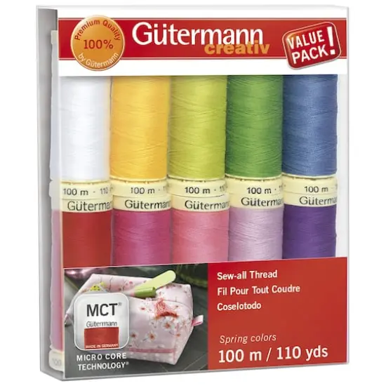 G&uuml;termann Pastels Sew-All Polyester Thread Set {1}