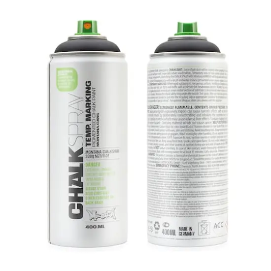 Montana&trade; Cans Chalkspray, 400mL Black {1}