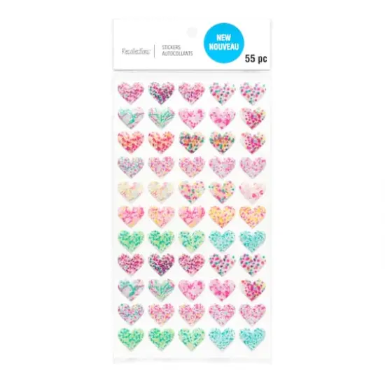 Confetti Heart Stickers by Recollections&trade; {1}