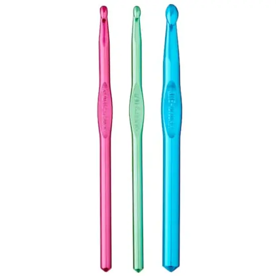 Aluminum Crochet Hook Set by Loops & Threads&reg;, J/K/N {1}
