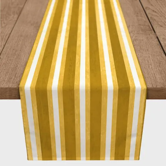 Stripes Indoor/Outdoor Table Runner Yellow {3}
