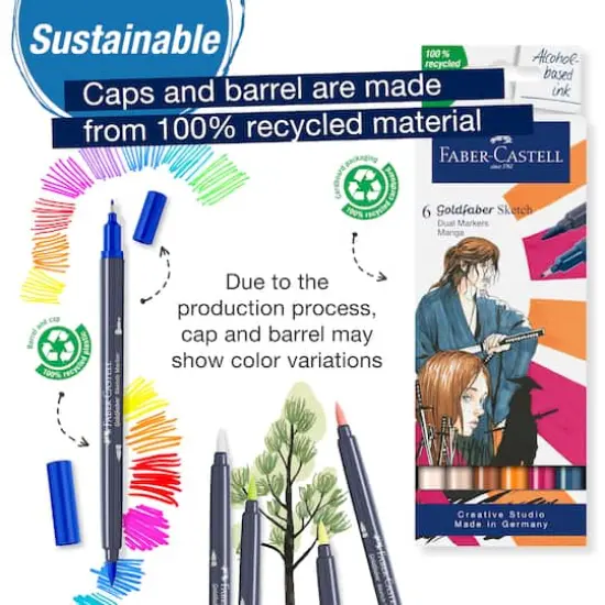 Faber-Castell&reg; Manga Goldfaber Sketch Markers {5}