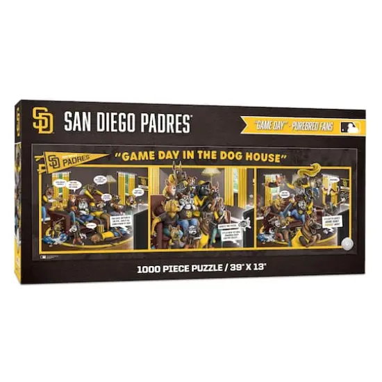 MLB Game Day in the Dog House 1,000 Piece Puzzle San Diego Padres {1}