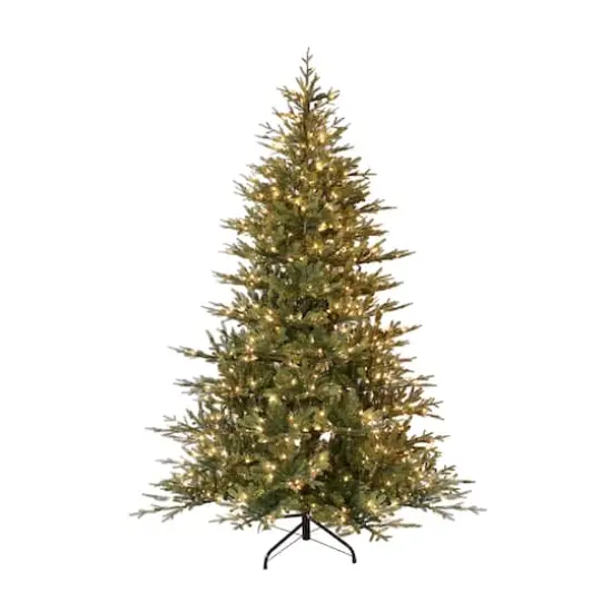 9ft. Pre-Lit Balsam Fir Artificial Christmas Tree, Clear Lights {1}
