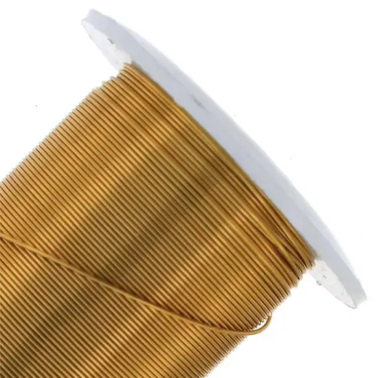 The Beadsmith&reg; Wire&trade; Elements 24 Gauge Tarnish-Resistant Wire Brass {5}