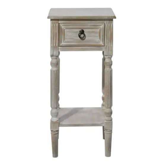 29" White Pine Farmhouse Accent Table {4}