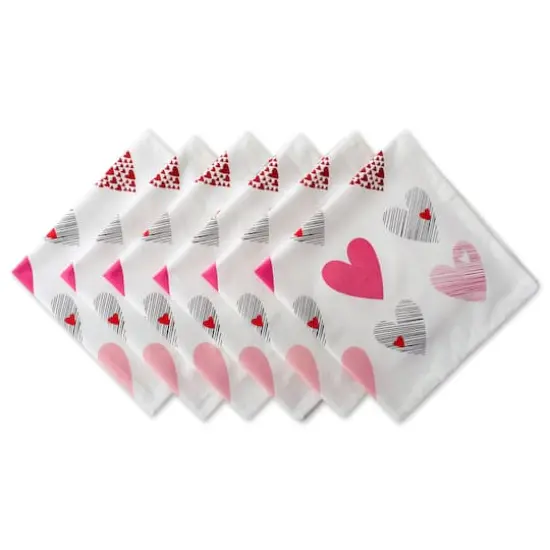 DII&reg; Hearts Collage Print Napkins, 6ct. {1}