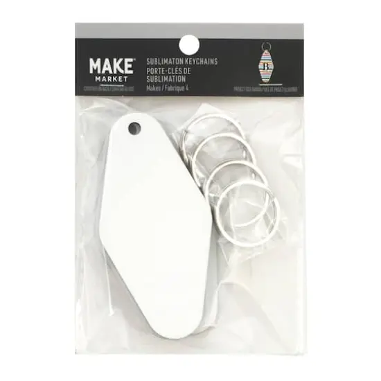 Diamond Sublimation Keychains by Make Market&reg;, 4ct. {3}