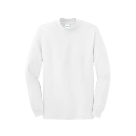 Port & Company Essential Mock Turtleneck White {1}