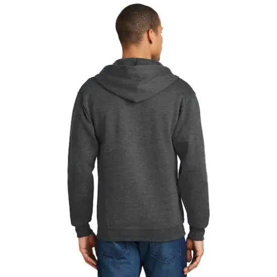 JERZEES® NuBlend® Full-Zip Hooded Sweatshirt Black Heather {6}