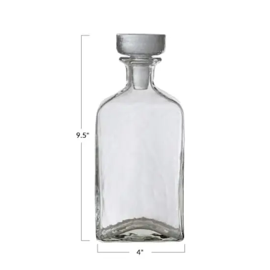 Hello Honey&reg; 9.5" Clear Glass Decanter {3}