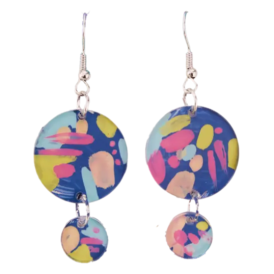 Faber-Castell&reg; Painted Acrylic Earrings {10}