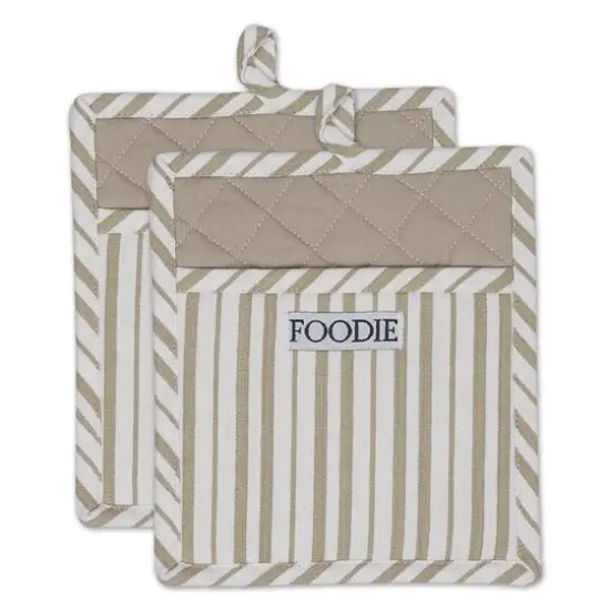 Mushroom Foodie Gourmet Chef Potholder Set {1}