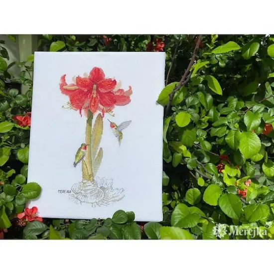 Merejka Amaryllis Counted Cross Stitch Kit {3}