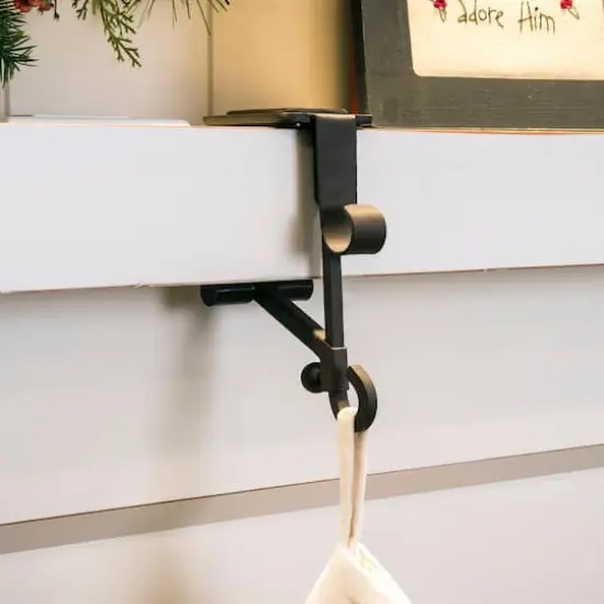 Village Lighting Mantle Garland & Stocking Hanger Brown {5}