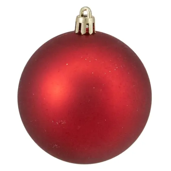 16ct. 3" Hot Red Shatterproof 4-Finish Christmas Ball Ornaments {7}