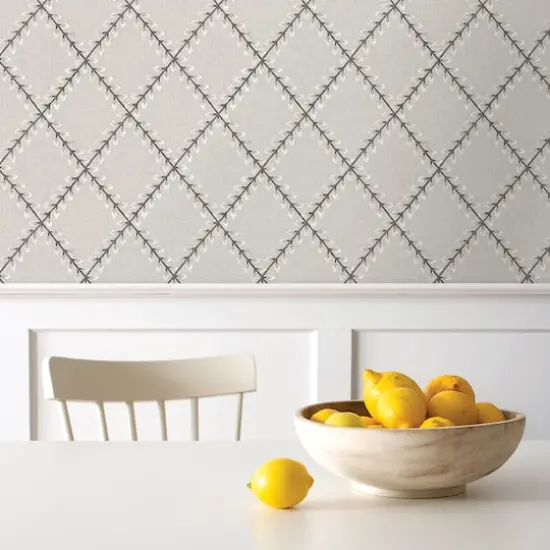 Surface Style Clover Lane Peel & Stick Wallpaper Smoke {4}