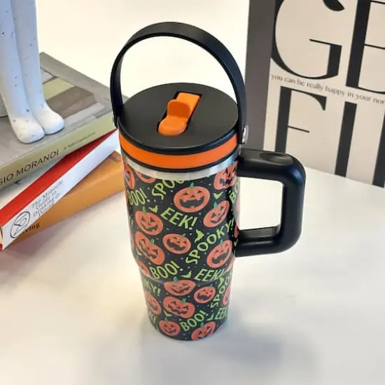 20oz. Jack-O'-Lantern Stainless Steel Insulated Tumbler by Ashland&reg; {5}