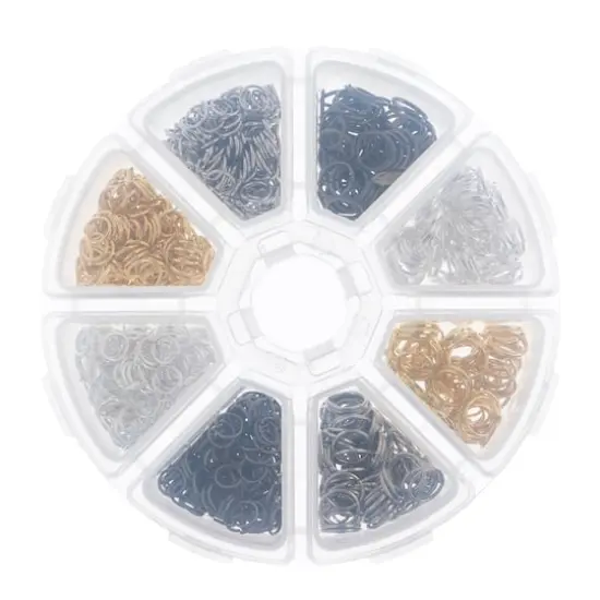 John Bead Jump Rings Assortment Round 8 Slot Jewelry Making Kit, 1200ct. {3}