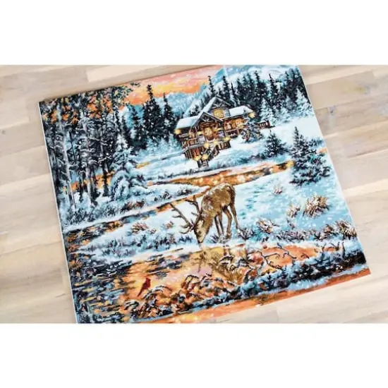 Luca-S Snowy Cabin Counted Cross Stitch Kit {5}