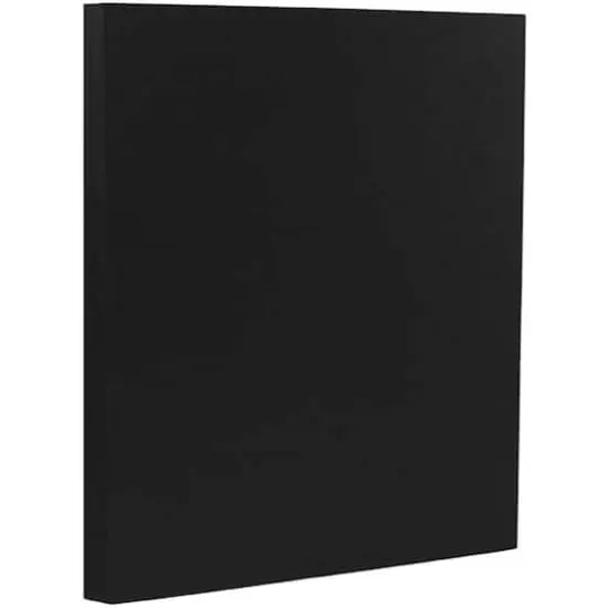 JAM Paper 8" x 11.5" Letter Paper & Envelopes #10 Business Stationery Set, 50ct. Black Linen {4}