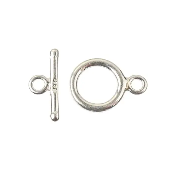 13mm Sterling Silver Round Toggle Clasps by Bead Landing™ {3}