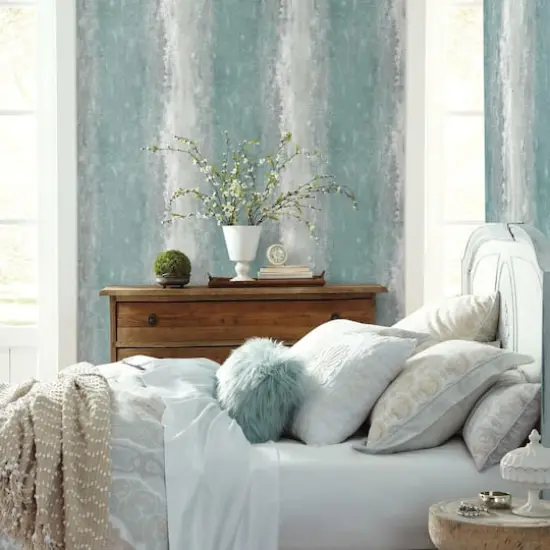 RoomMates Oxidized Metal Peel & Stick Wallpaper Blue {5}