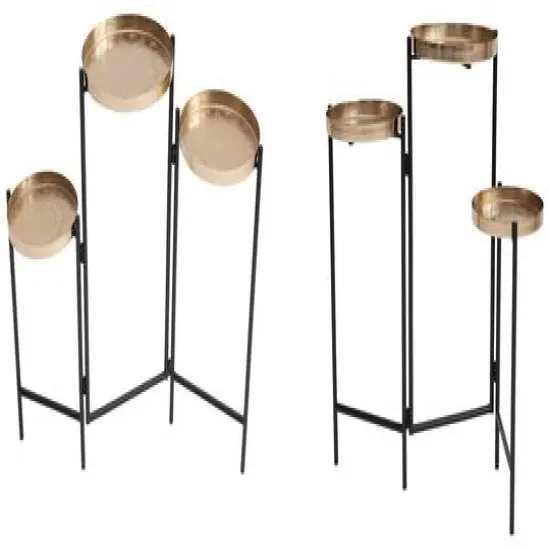 Hello Honey&reg; 30" Foldable 3-Tier Plant Stand with Tray-Style Tops {5}