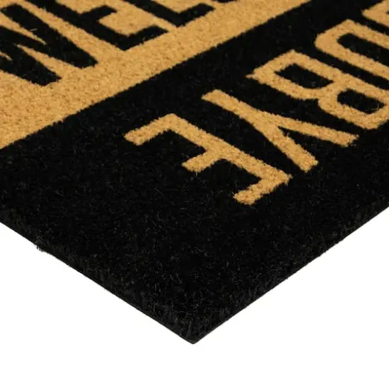 Natural Welcome Goodbye Doormat {5}