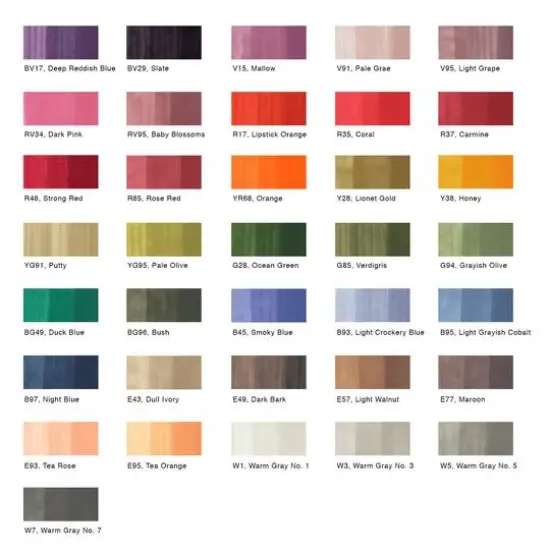 Copic&reg; Ciao 36 Color Marker Set D {3}