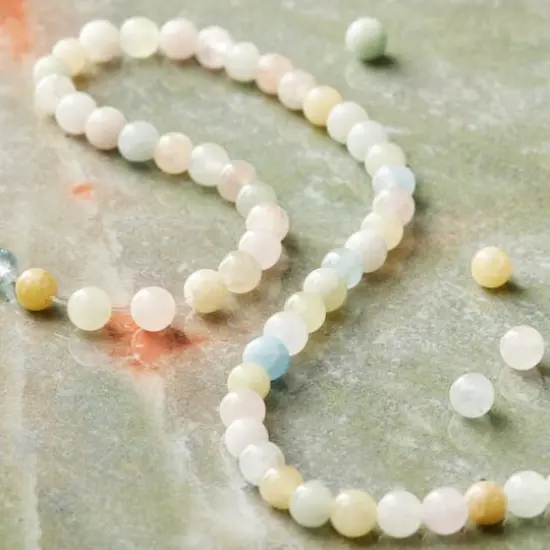 Morganite Round Beads, 4mm by Bead Landing&trade; {3}