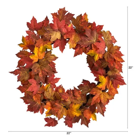 22" Maple Leaf Wreath {4}