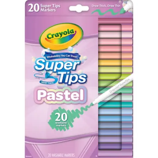 Crayola&reg; Supertip Pastel Markers, 6 Packs of 20 {4}