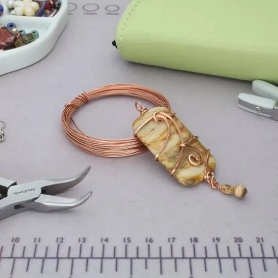 The Beadsmith&reg; Wire Elements&trade; 21 Gauge Tarnish Resistant Half Round Soft Temper Wire, 7yd. Natural Copper {8}