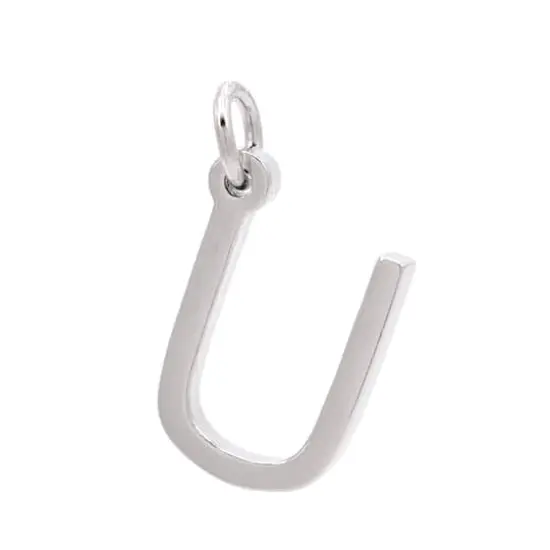 Sterling Silver Alphabet Charm by Bead Landing&trade; U {1}