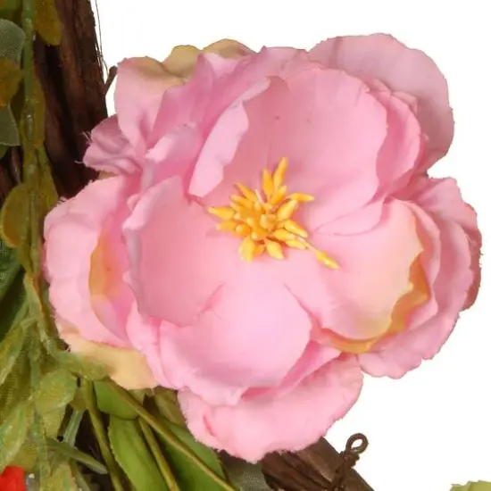 22" Spring Flower Wreath {5}