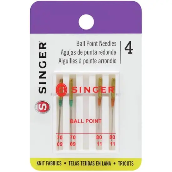 SINGER&reg; Universal Ball Point Machine Needles, 4ct. {1}