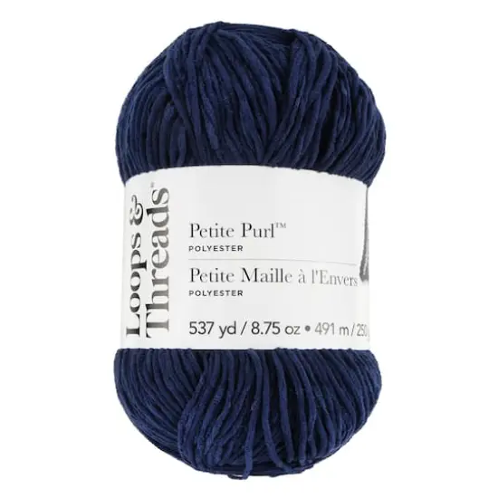 Petite Purl&trade; Yarn by Loops & Threads&reg; Navy Blue {1}