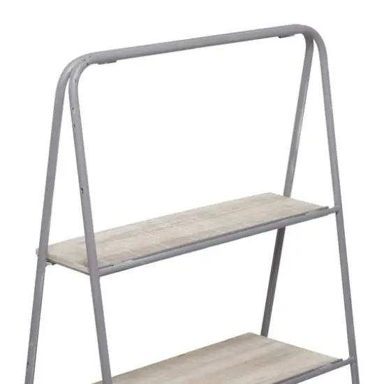 36" Iron Farmhouse Shelving Unit Gray {6}