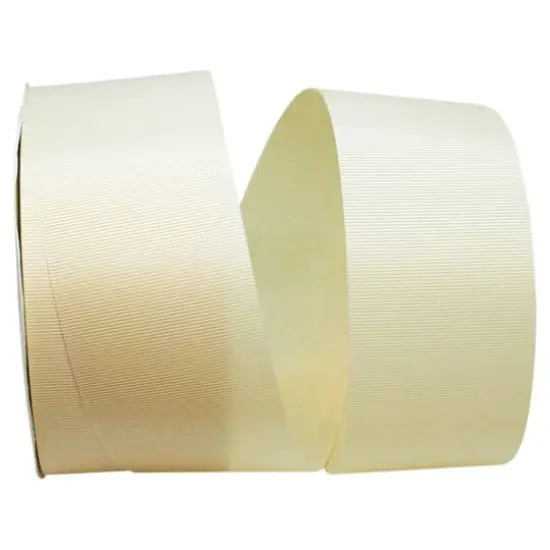 The Ribbon Roll 2.25" x 50yd. Grosgrain Allure Solid Ribbon Ivory {1}