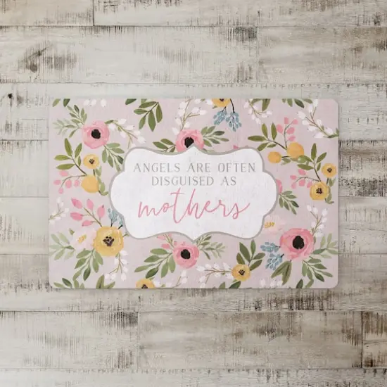 Mothers are Angels Floor Mat {3}