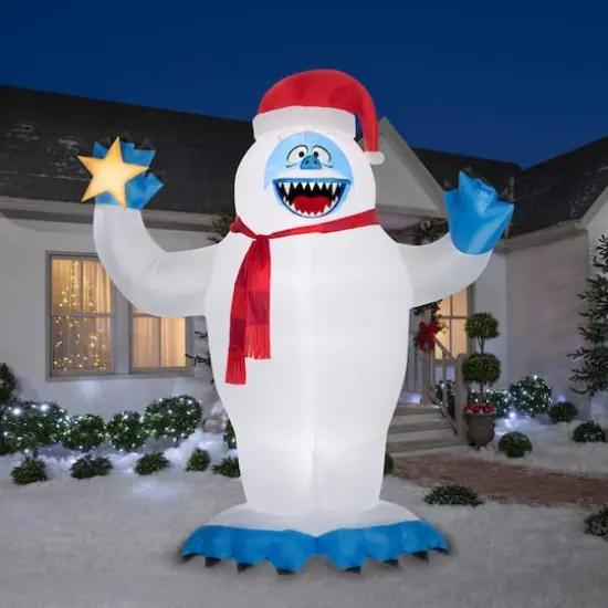 12ft. Airblown&reg; Inflatable Rudolph Bumble in Santa Hat {3}