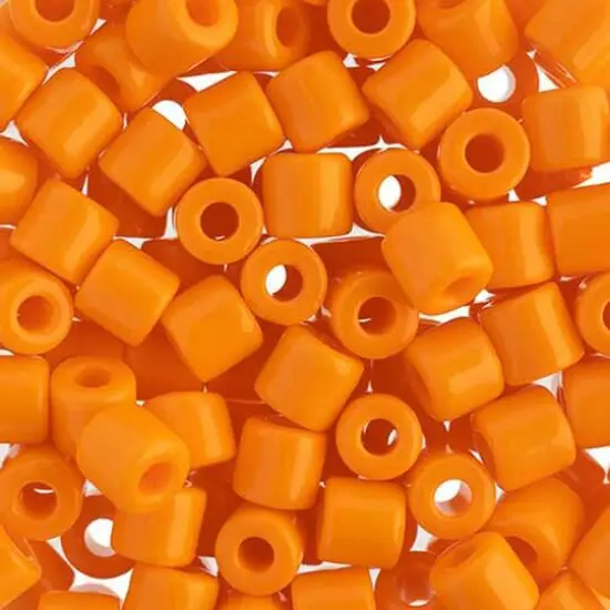 PRECIOSA Rola&trade; Opaque Czech Glass Seed Beads, 6.2mm Light Orange {1}