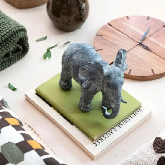 Hello Honey&reg; Natural & Black Round Acacia Wood Wall Clock {4}