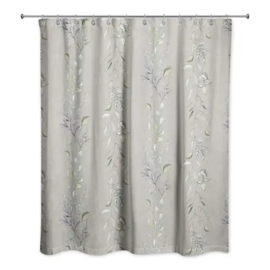 Vines Shower Curtain Gray {1}