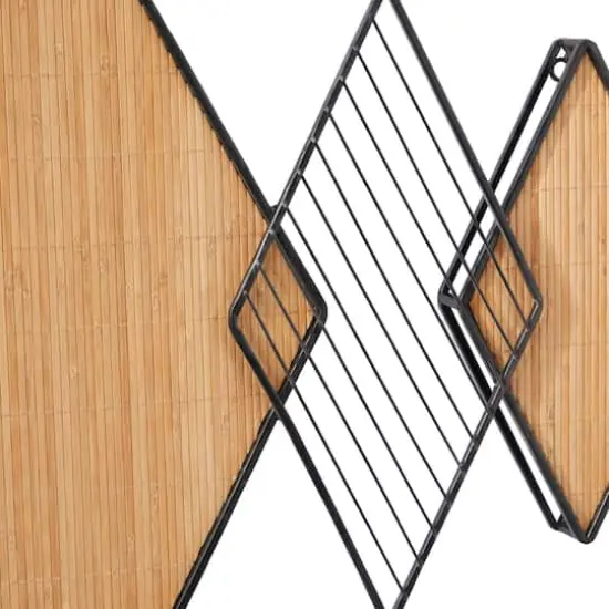 Brown Bamboo Modern Wall Decor, 42" x 2" x 22" {4}