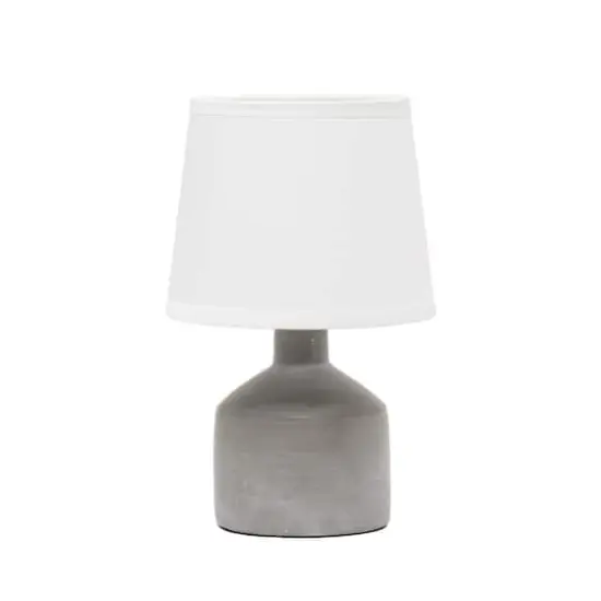 Simple Designs Mini Bocksbeutal Ceramic Table Lamp Gray {1}