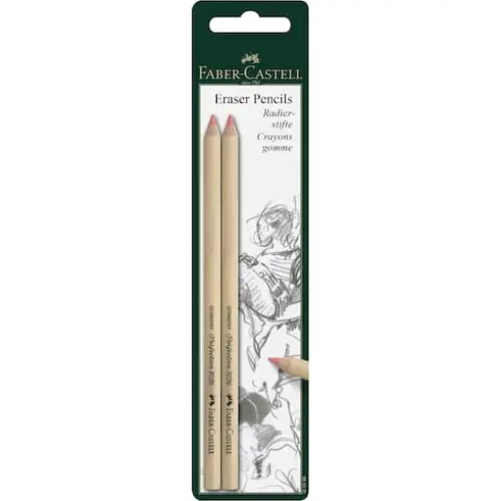 Faber-Castell&reg; Eraser Pencils, 2ct. {1}