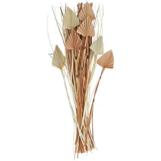 Brown Dried Fan Palm Leaf & Grass Bundle {1}