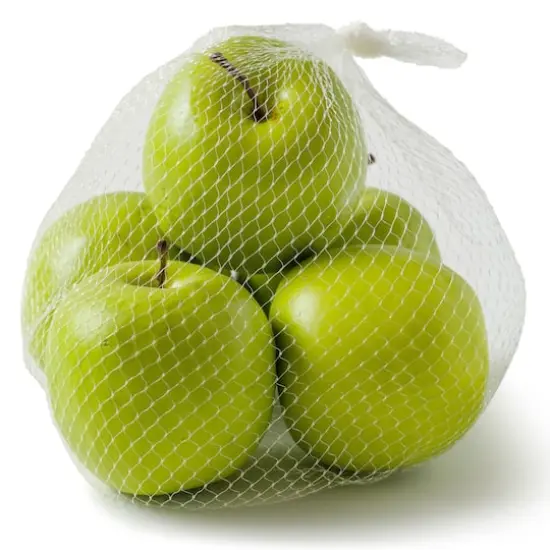 Ashland&reg; Garden Fresh Faux Fruit Bag of Green Apples {4}